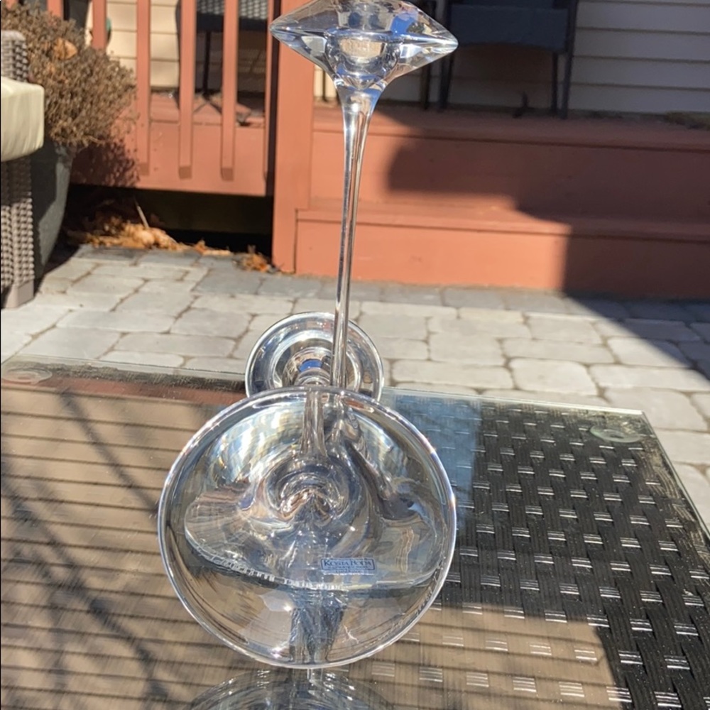 Kosta-Boda candlesticks as a pair $60 - Picture 4 of 5
